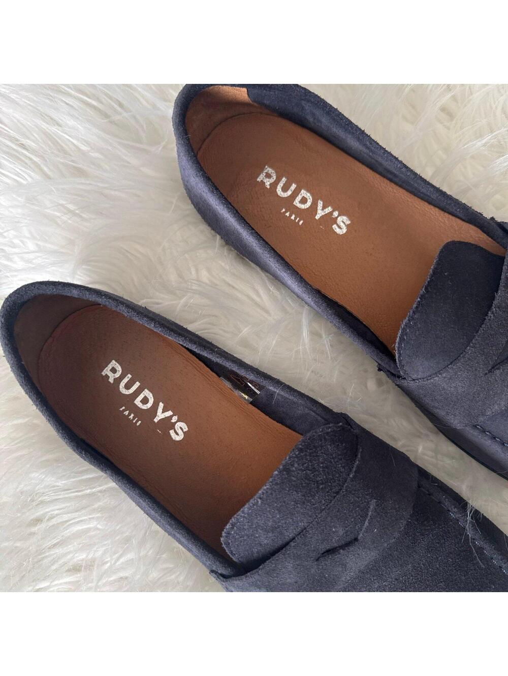 RUDY'S Paris Mens suede loafers size 11 - Picture 3 of 5